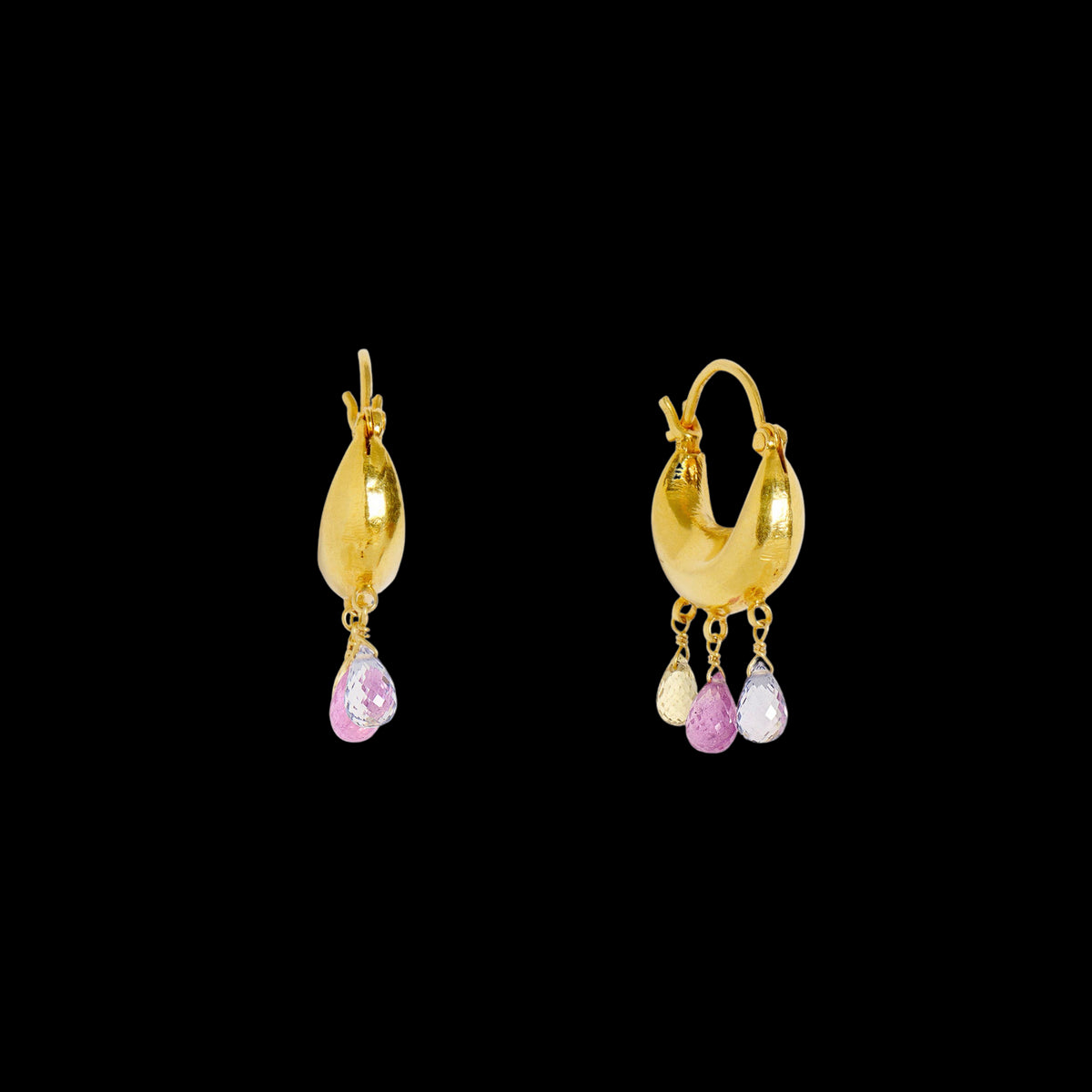 Paras Multicolor Sapphire Earrings