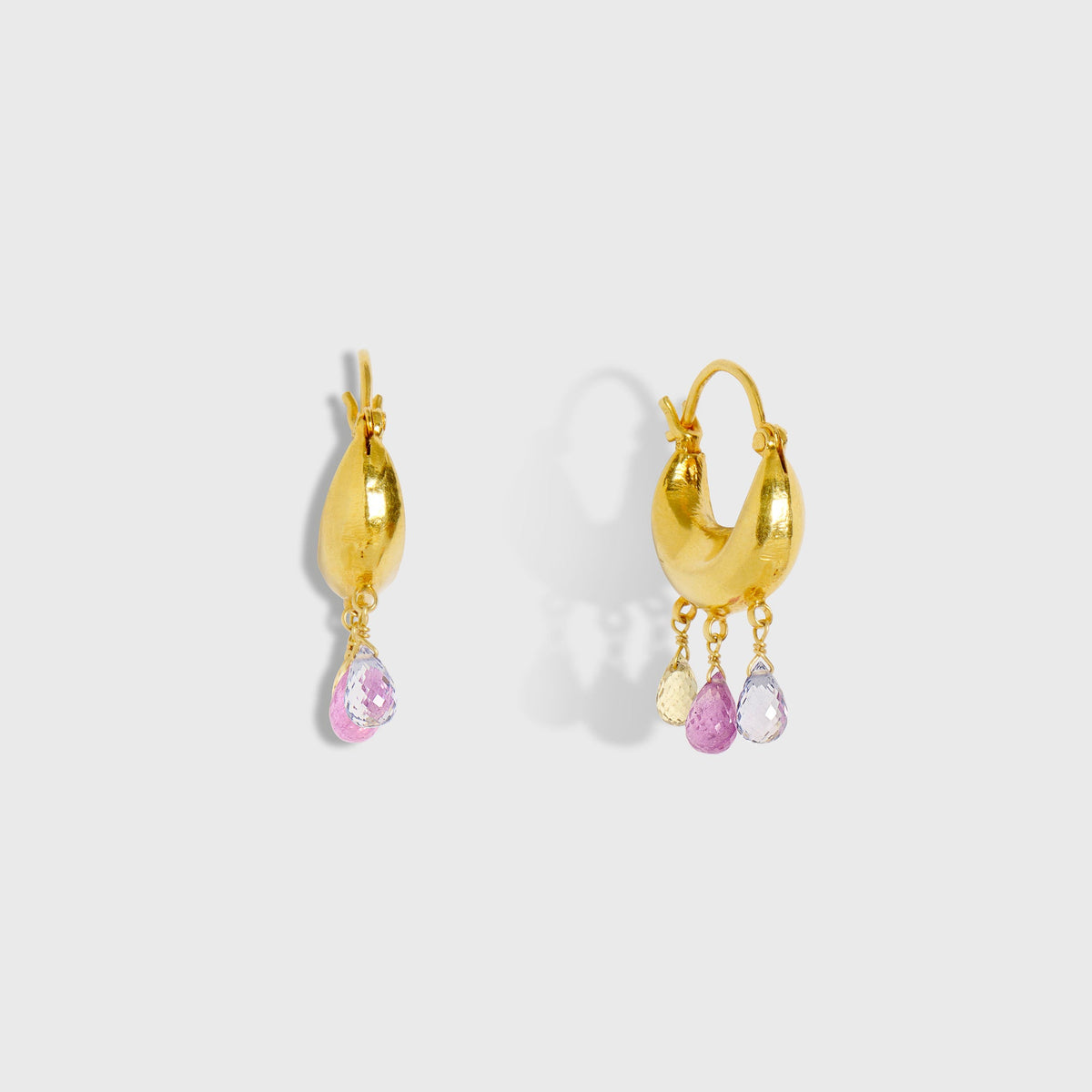 Paras Multicolor Sapphire Earrings