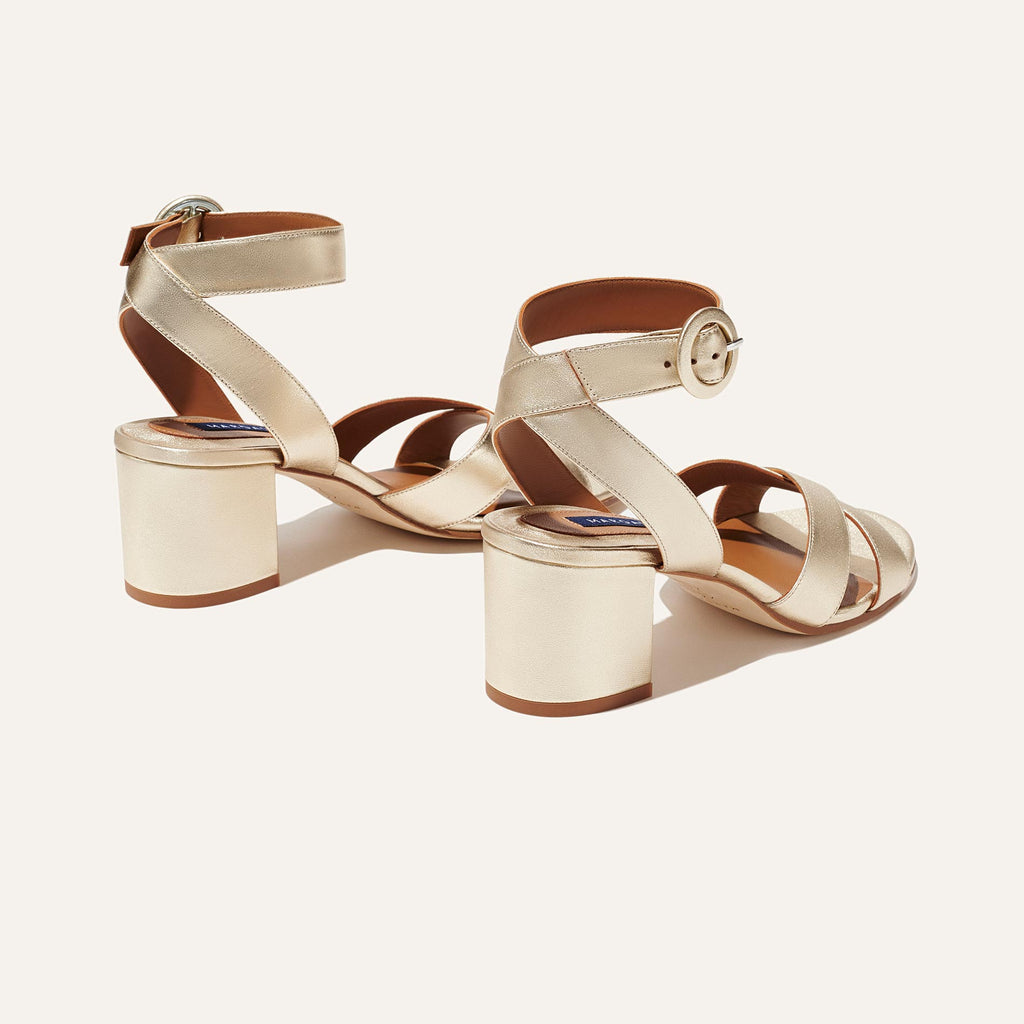 The City Sandal in Champagne