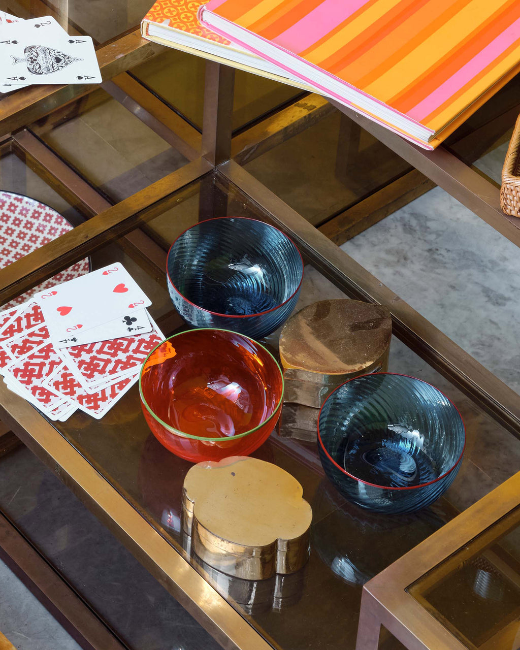 Salon Murano Glass Bowl in Red
