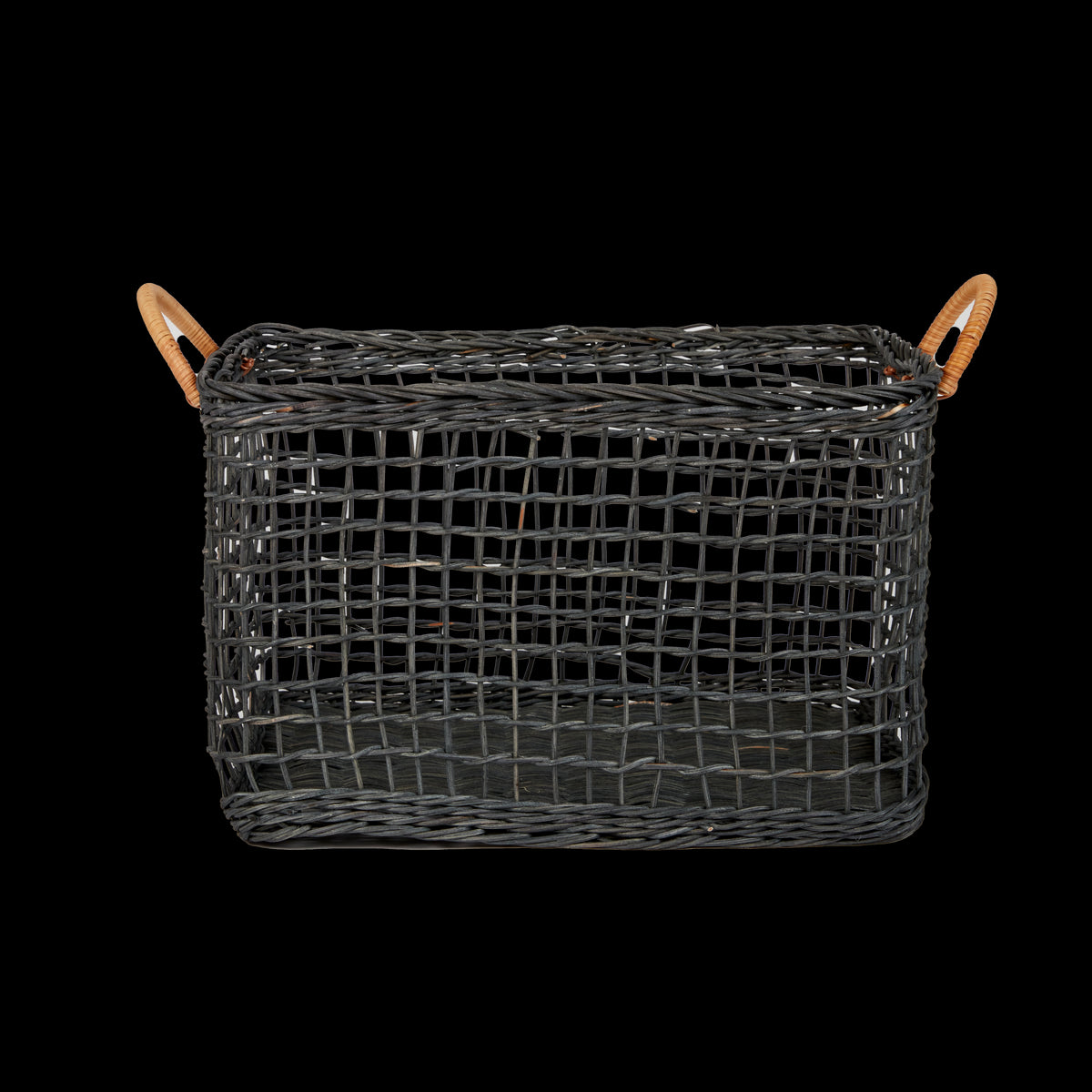 Rattan Cabouche Basket Set in Ink