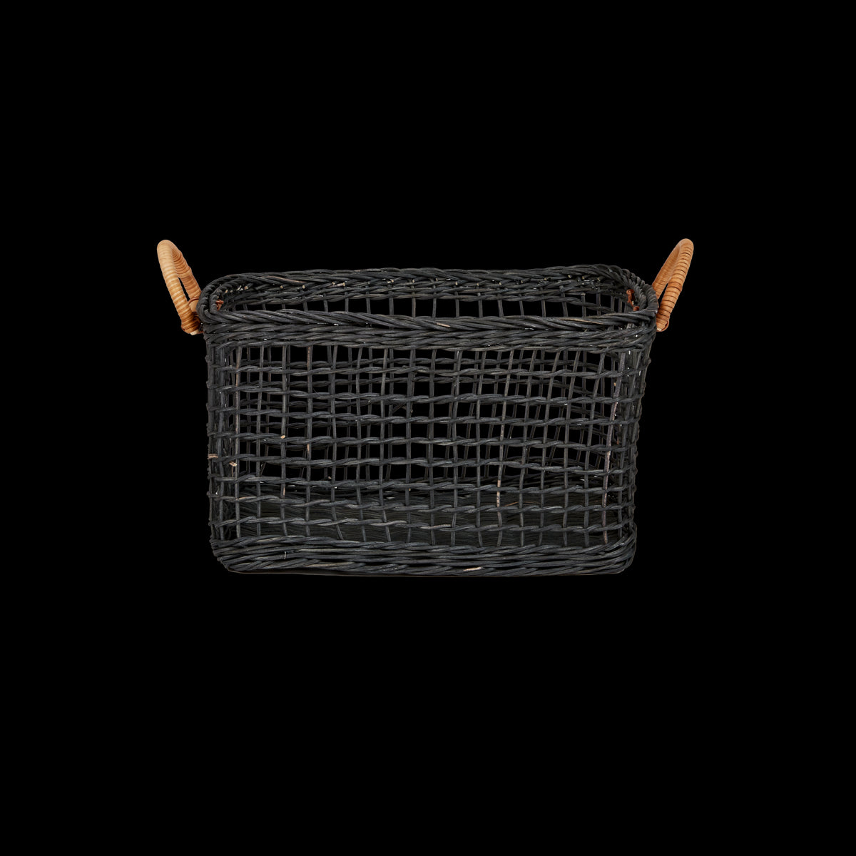 Rattan Cabouche Basket Set in Ink