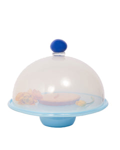 2-in-1 Cake Stand & Party Platter in Baby Blue with Opal Cover