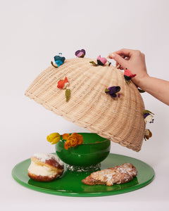 2-in-1 Cake Stand & Party Platter in Green