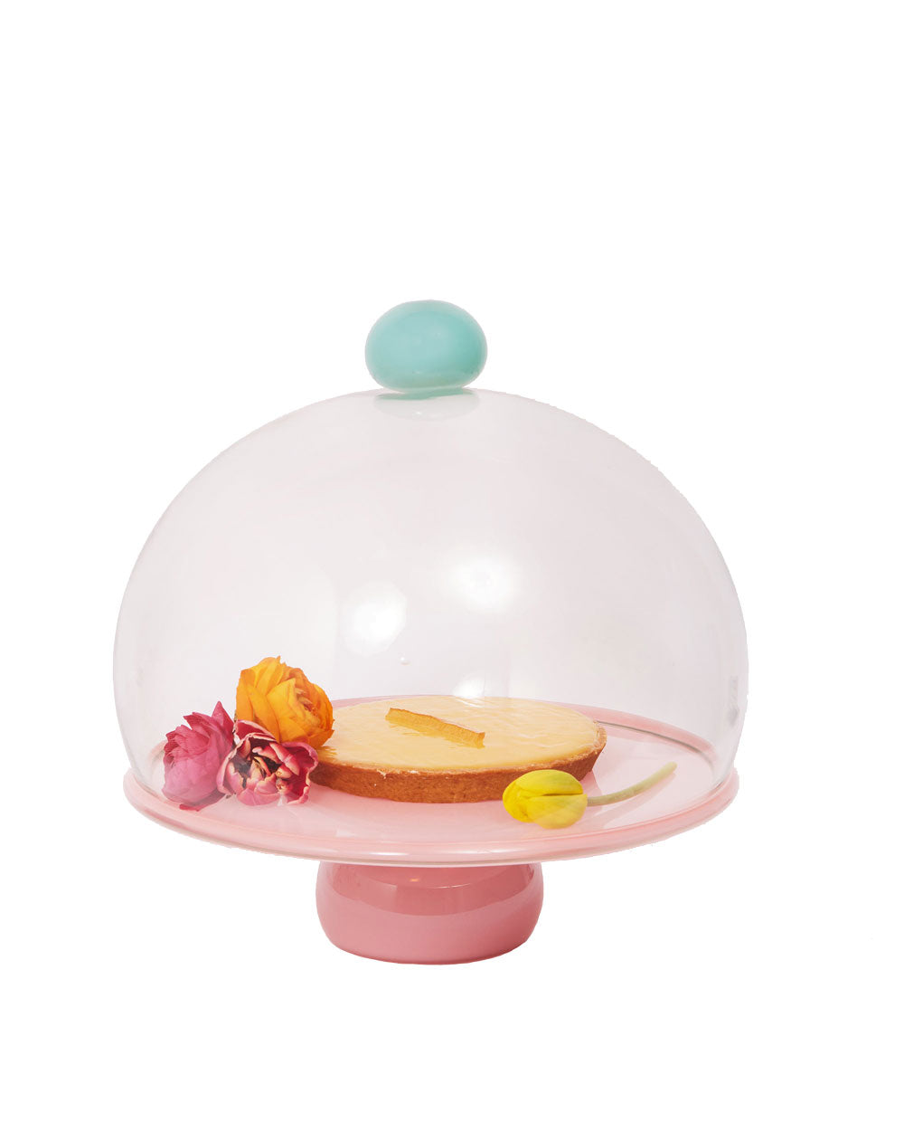 2-in-1 Cake Stand & Party Platter in Baby Pink