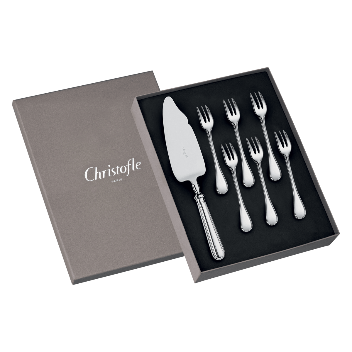 Cake Set with Server and 6 Dessert Forks Albi