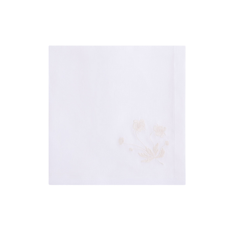 Camaieu Ivoire Embroidered Dinner Napkin