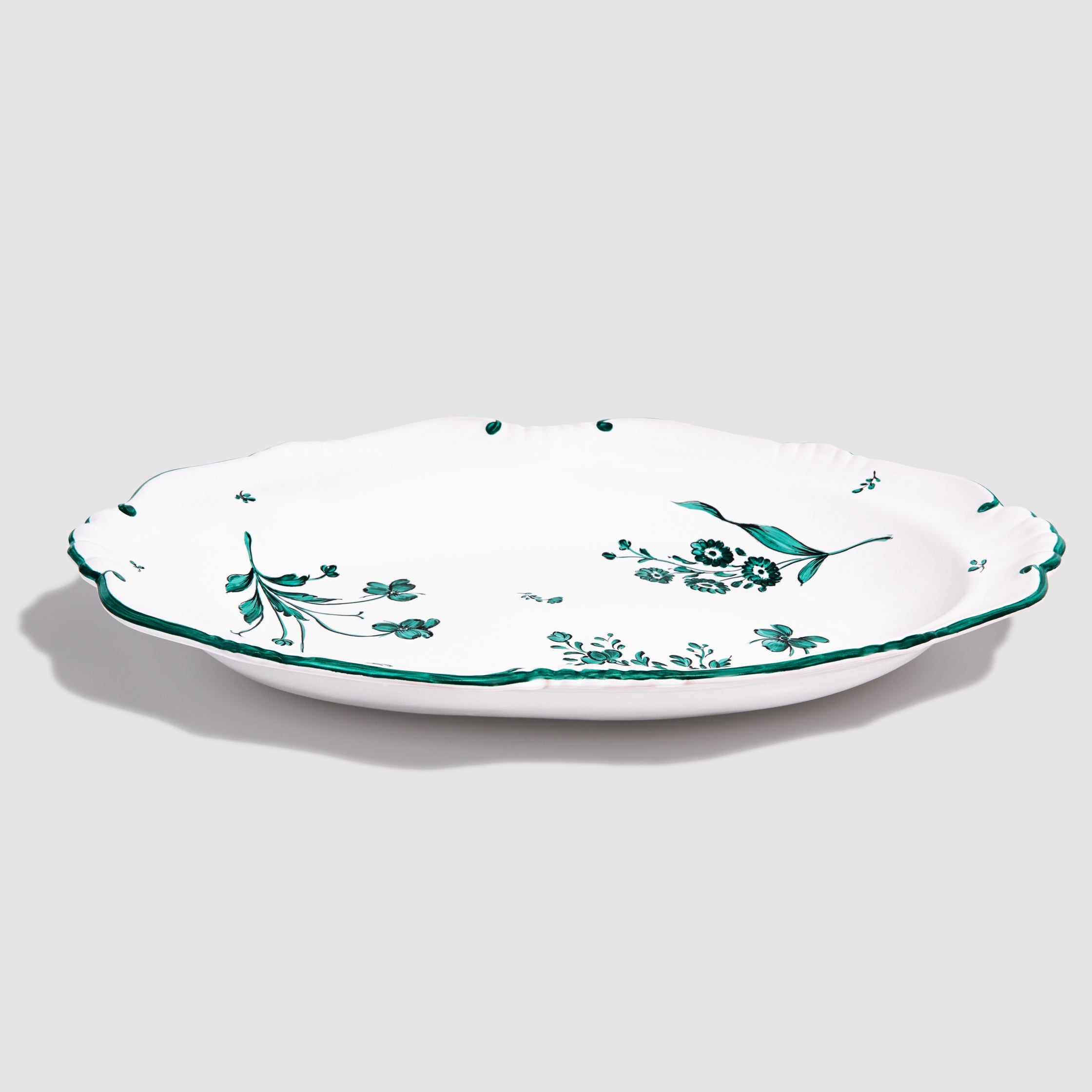 Camaieu Medium Oval Dish in Vert