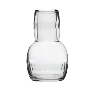 Crystal Carafe Set with Lens Design