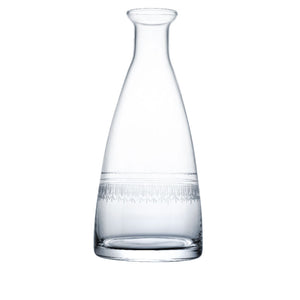 Crystal Table Carafe with Ovals Design