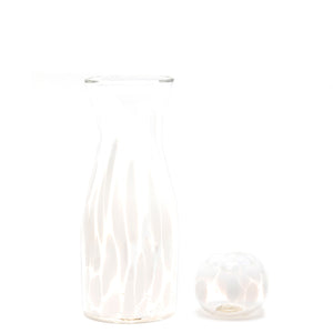 White Transparent Spotted Carafe