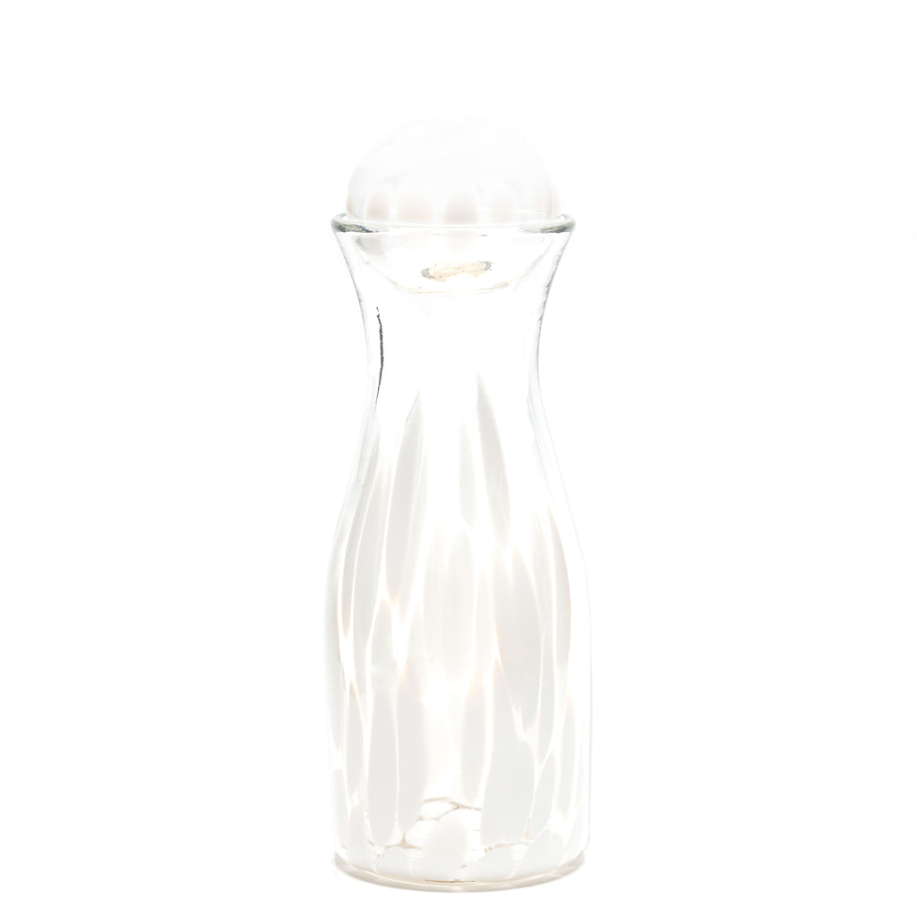 White Transparent Spotted Carafe