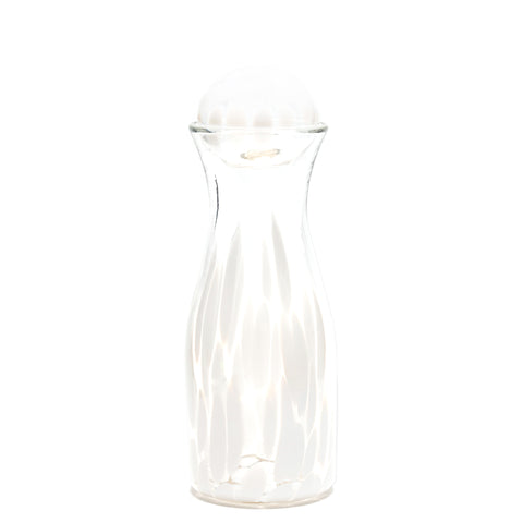 White Transparent Spotted Carafe