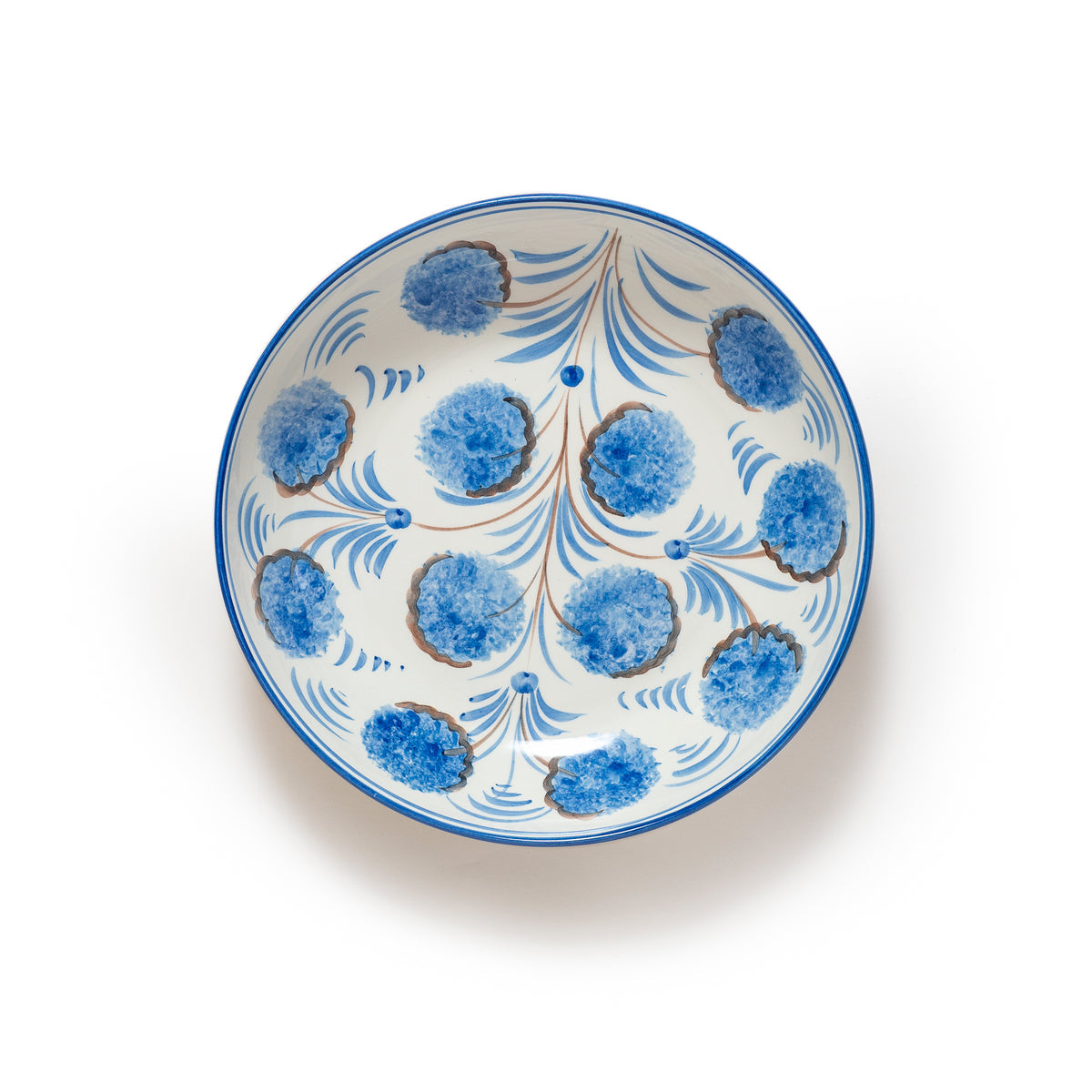 Carolina Irving Blue Flower Serving Bowl