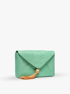 Cassia Straw Clutch Bag