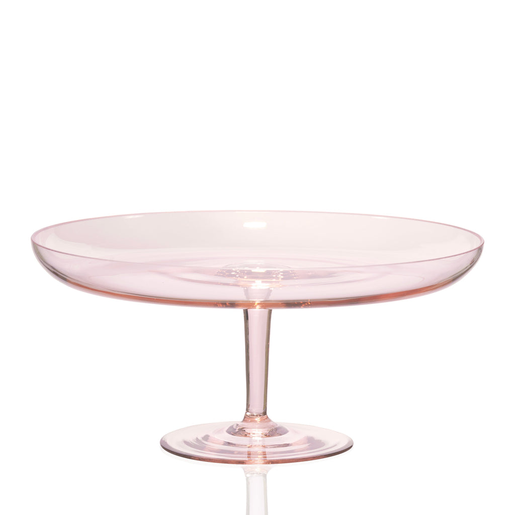 Celia rose pink crystal cake stand from Caskata.