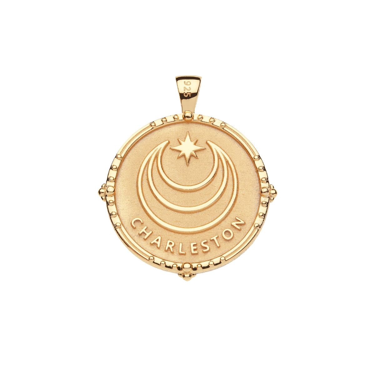 Charleston JW Original Pendant Coin Necklace