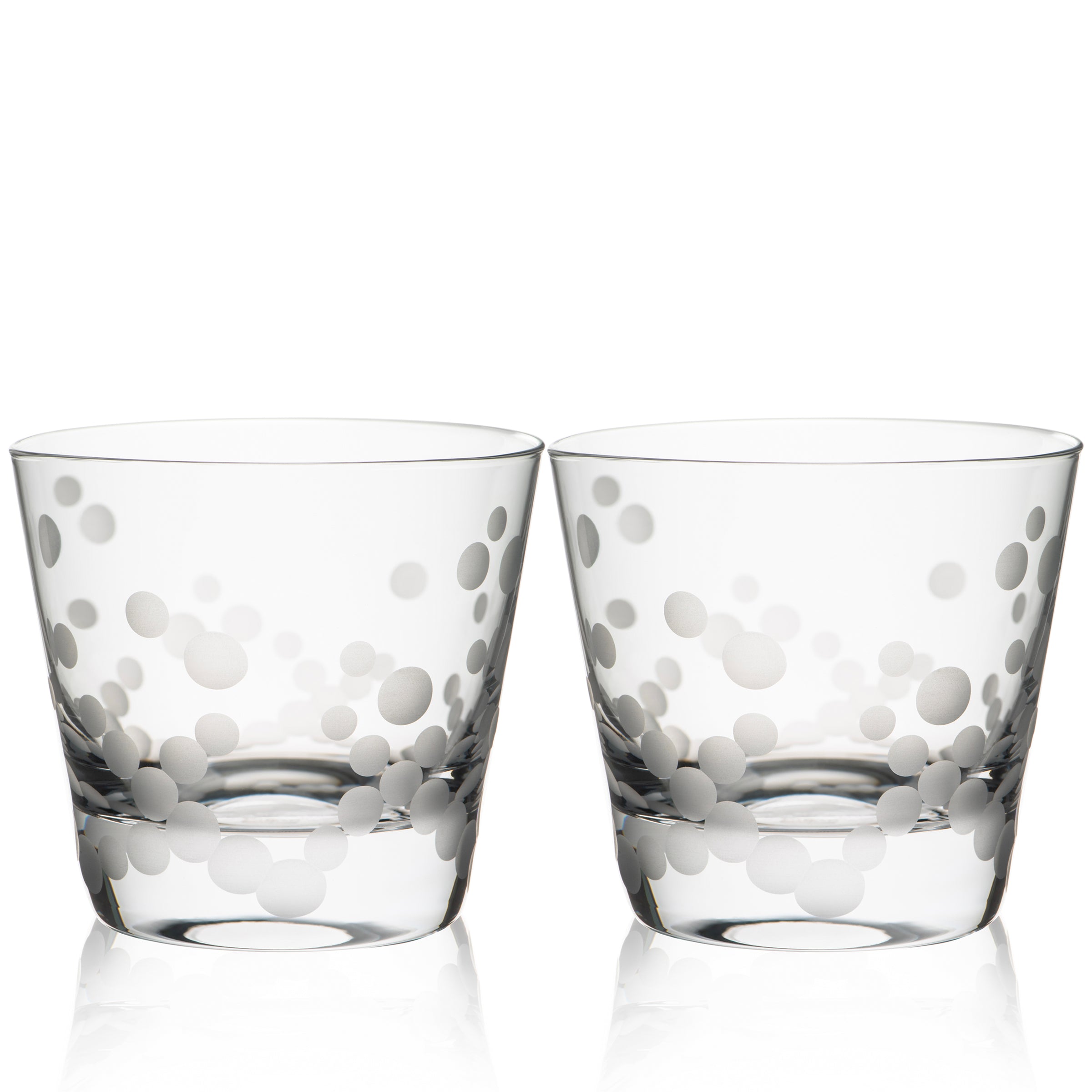 Chatham Pop etched crystal Tumbler rocks glasses from Caskata.