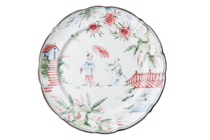 Chinoiserie Dinner Plates, Set of 12