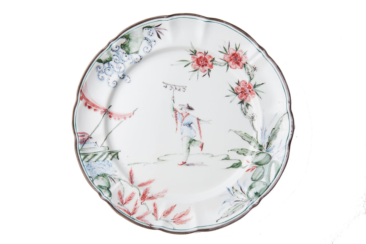 Chinoiserie Dinner Plates, Set of 12