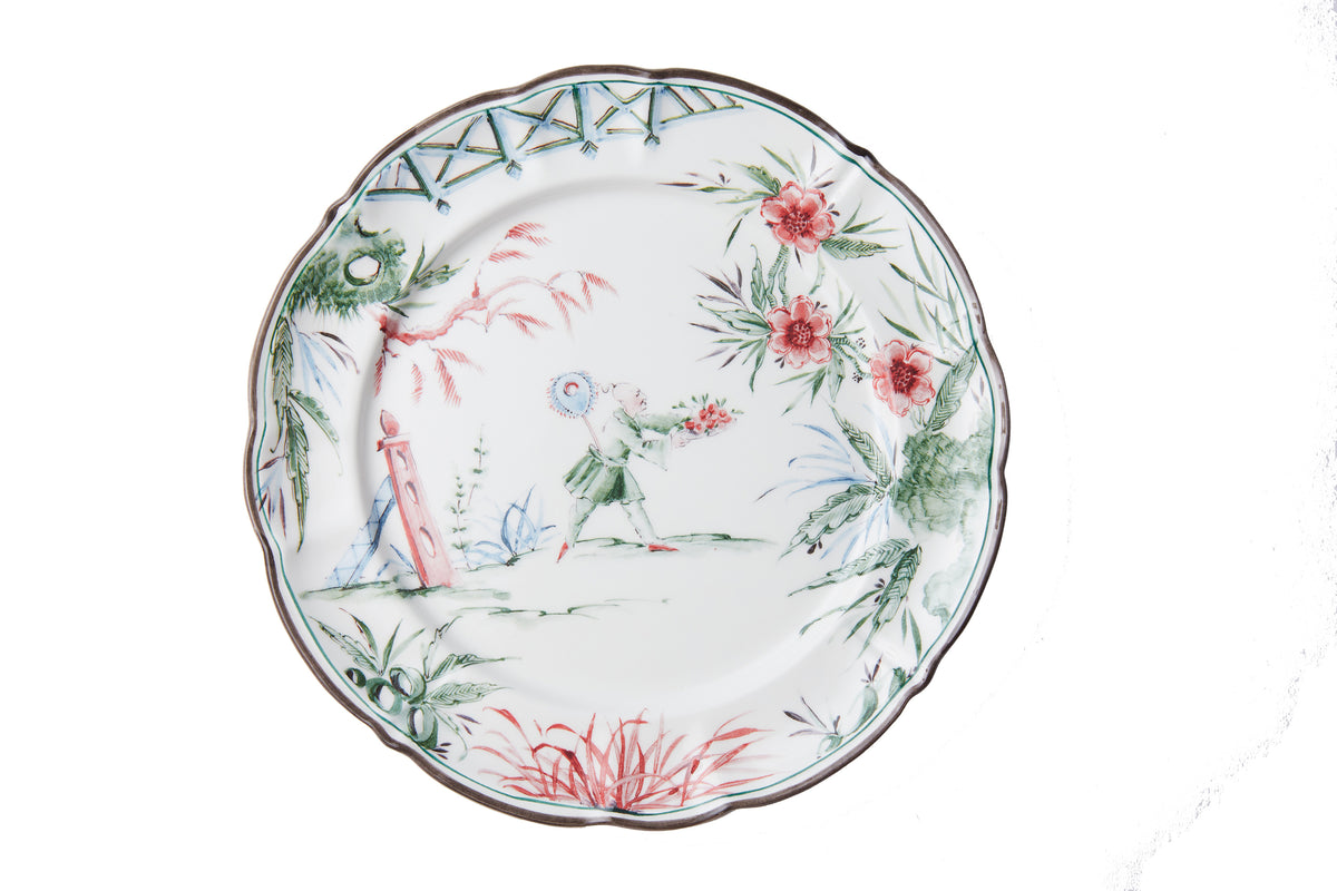 Chinoiserie Dinner Plates, Set of 12