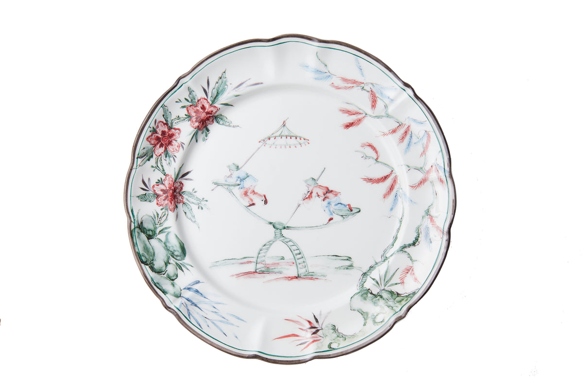 Chinoiserie Dinner Plates, Set of 12