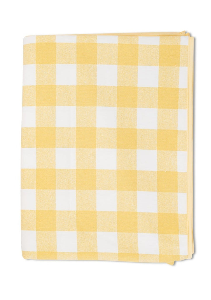 Chloe Gingham Tablecloth in Yellow