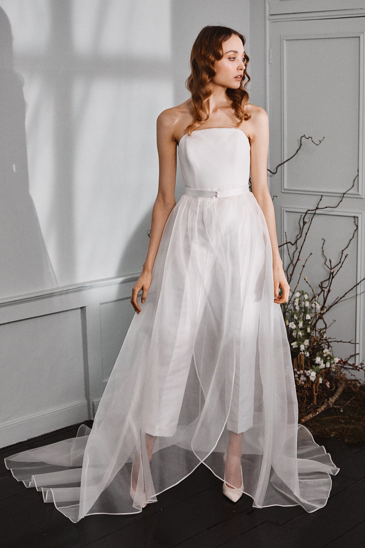 Christian Tapered Organza Skirt