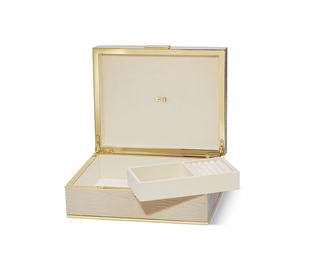 Aerin Classic Croc Jewelry Box on Over The Moon