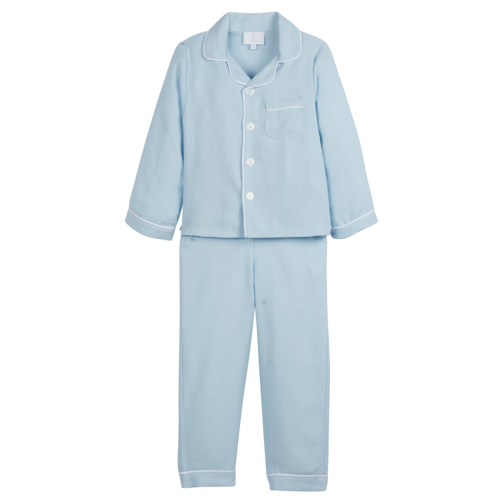 Boy's Classic Blue Pajama Set Kid's Jammies Over The Moon