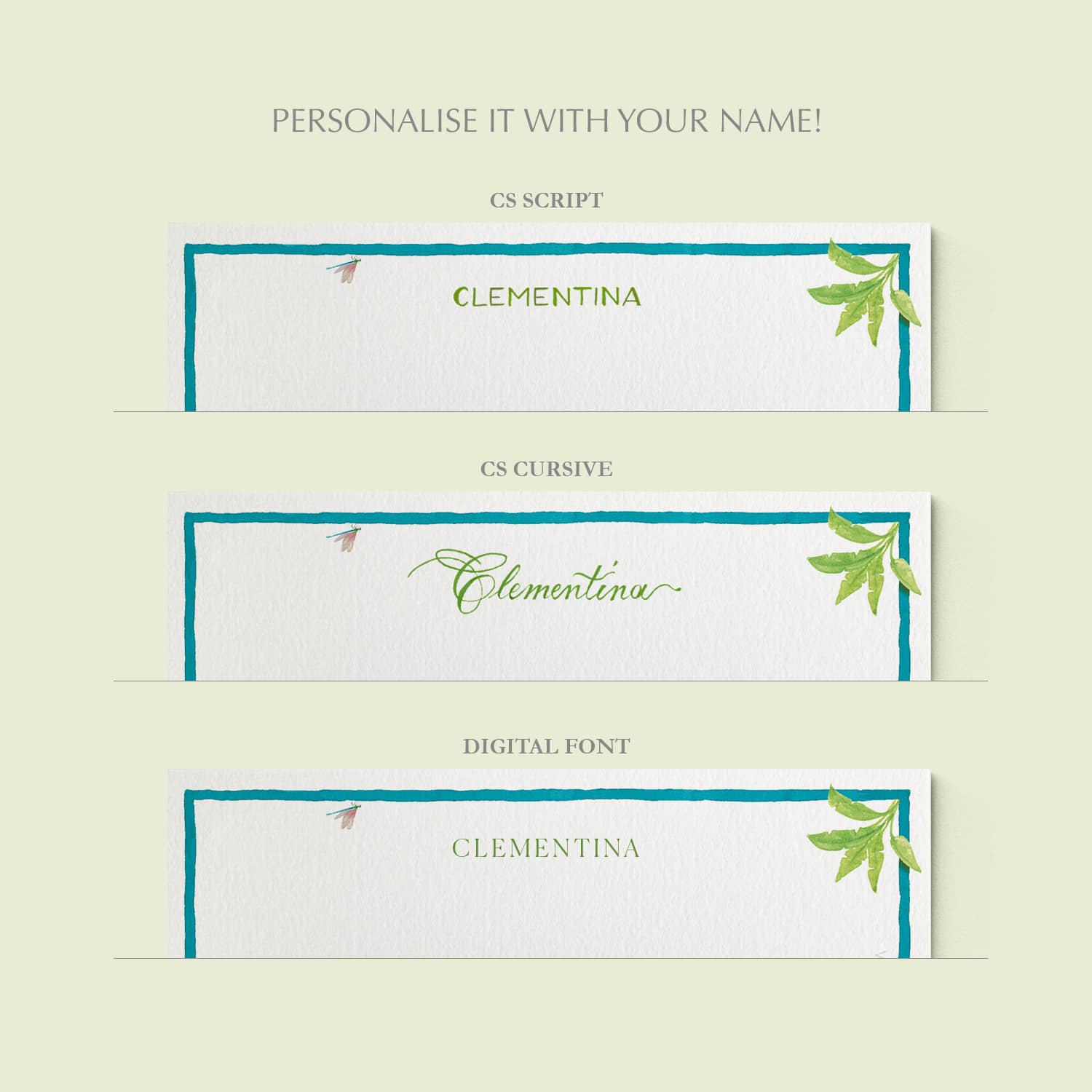 Tropical Escape Stationery Cards, Personalized Set of 50