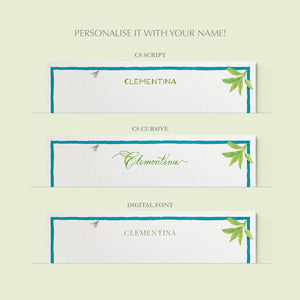 Tropical Escape Stationery Cards, Personalized Set of 50