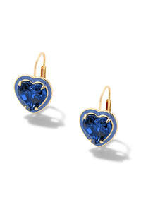 Heart-Shaped Blue Sapphire Cocktail Drops