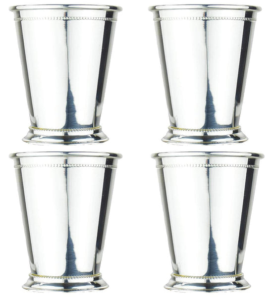 Copper Mint Julep Cup w/ Pure Silver-Plate (Set of 4)