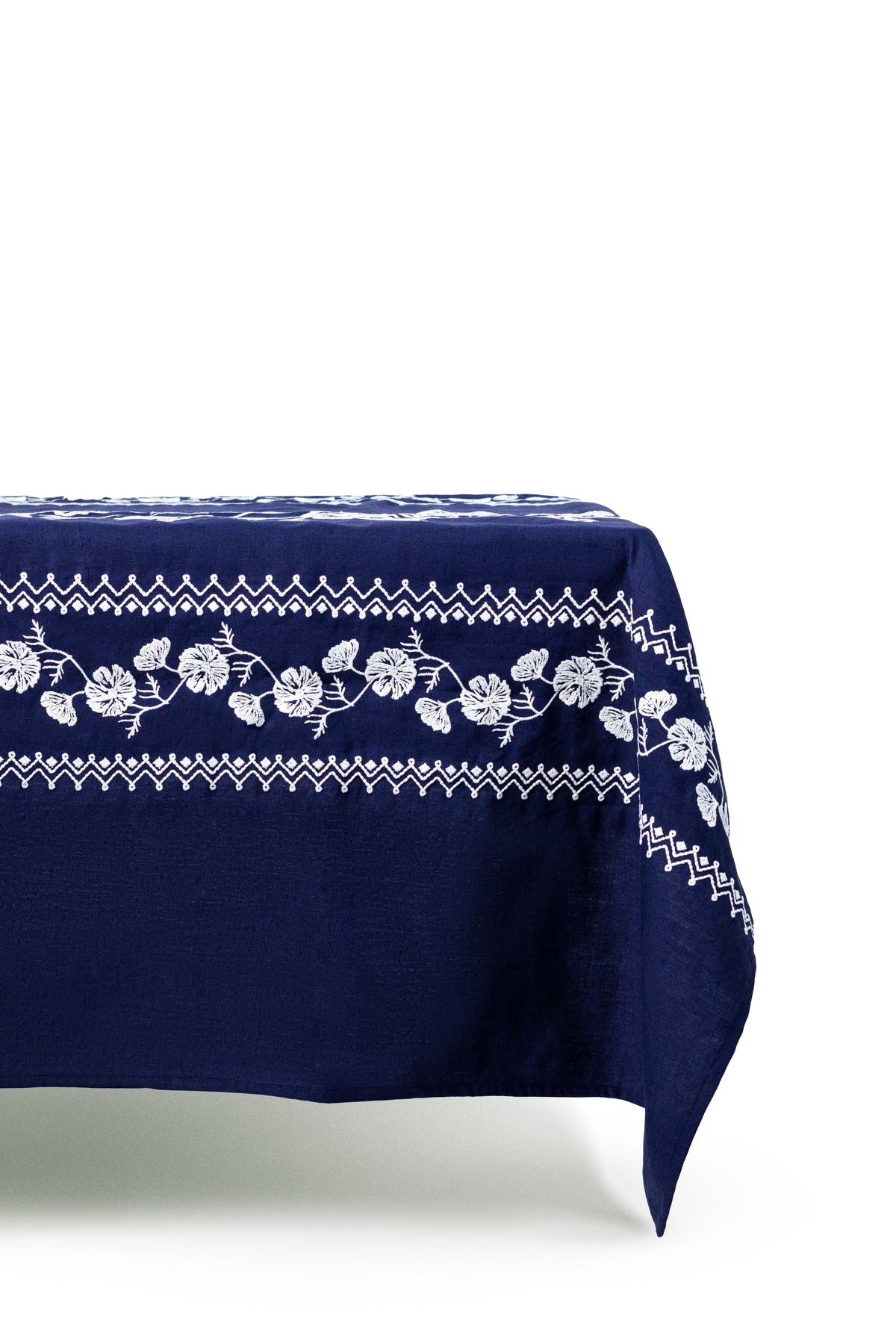 Cosmo Rectangular Tablecloth in Navy