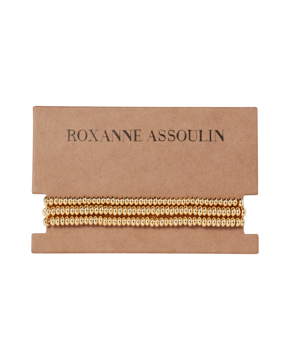 Roxanne Assoulin Gold tone beaded stretch bracelets 