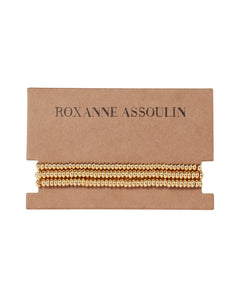 Roxanne Assoulin Gold tone beaded stretch bracelets 