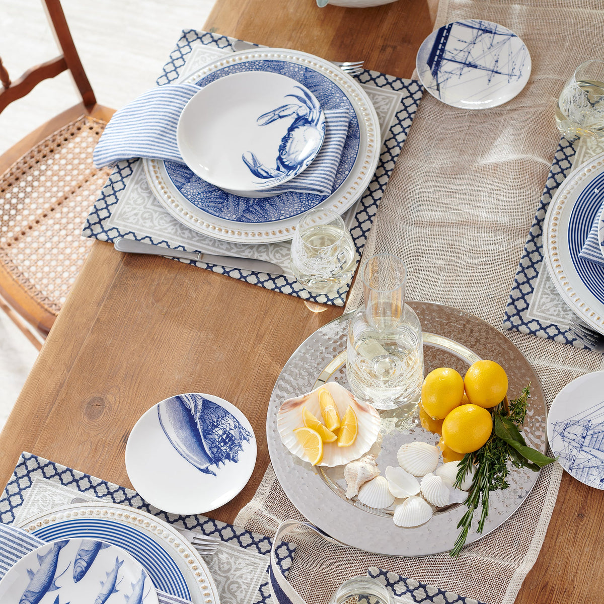 Shells Canapé Plates Boxed Set/4 - Caskata