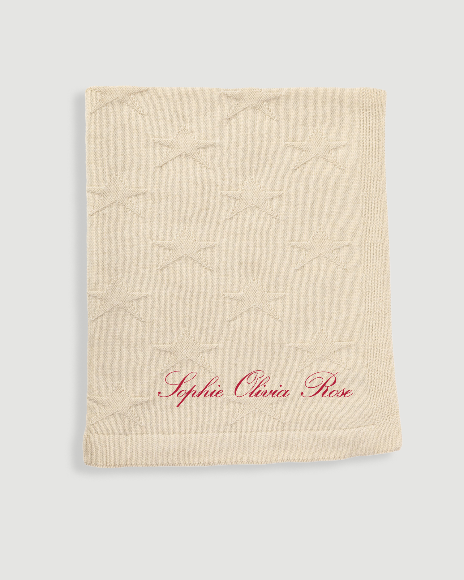 Cashmere Baby Blanket in Cream