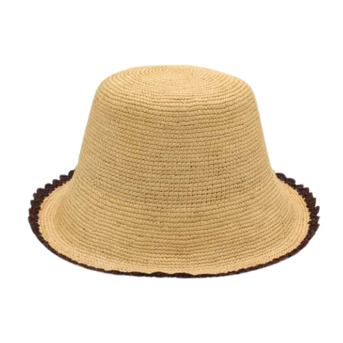Crochet Straw Bucket Hat