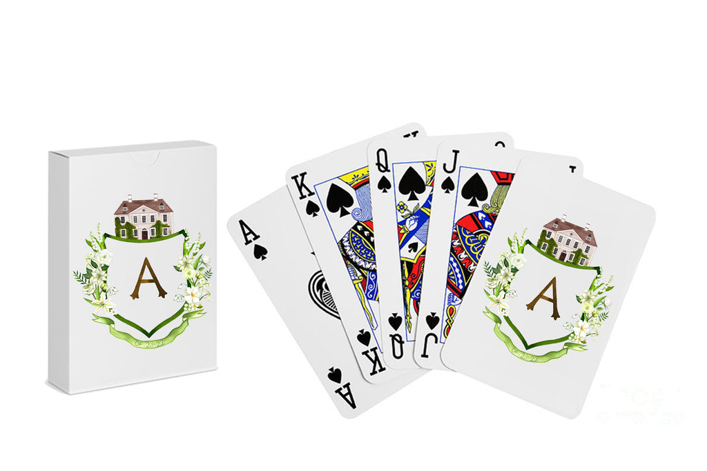 Personalized Crest Playing Cards