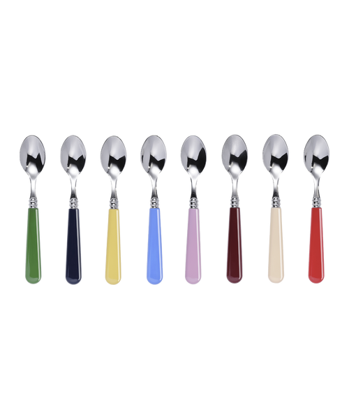 8 PIECE RAINBOW TEASPOON SET