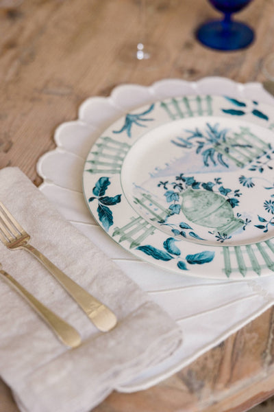 Blue Italian Views Dinner Plates Collection, Set of 6