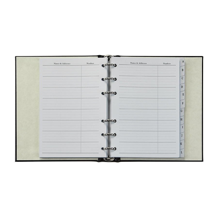 Desk Address Book in Bonded Leather