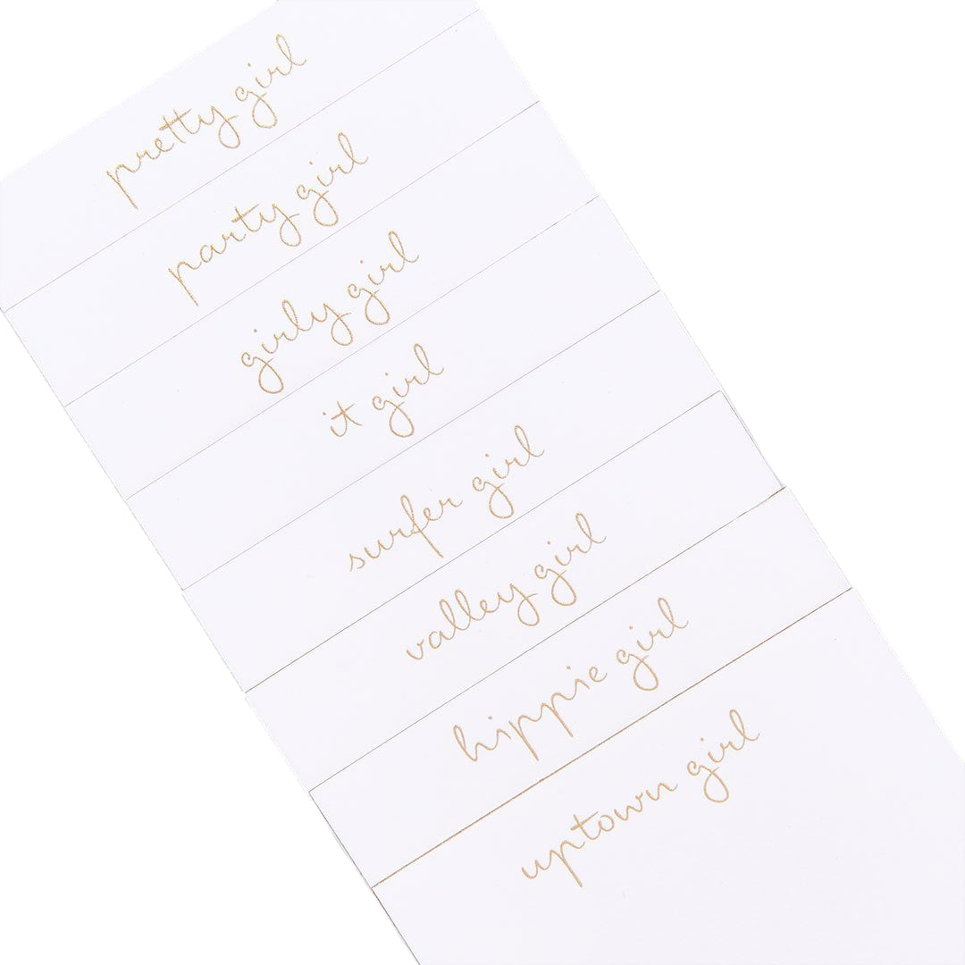 Girls Night Place Cards, Set of 24