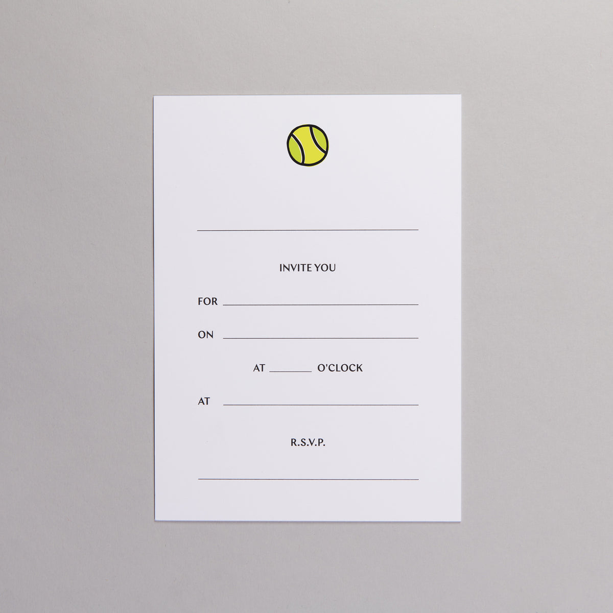 Match Point Invitations, Set of 10