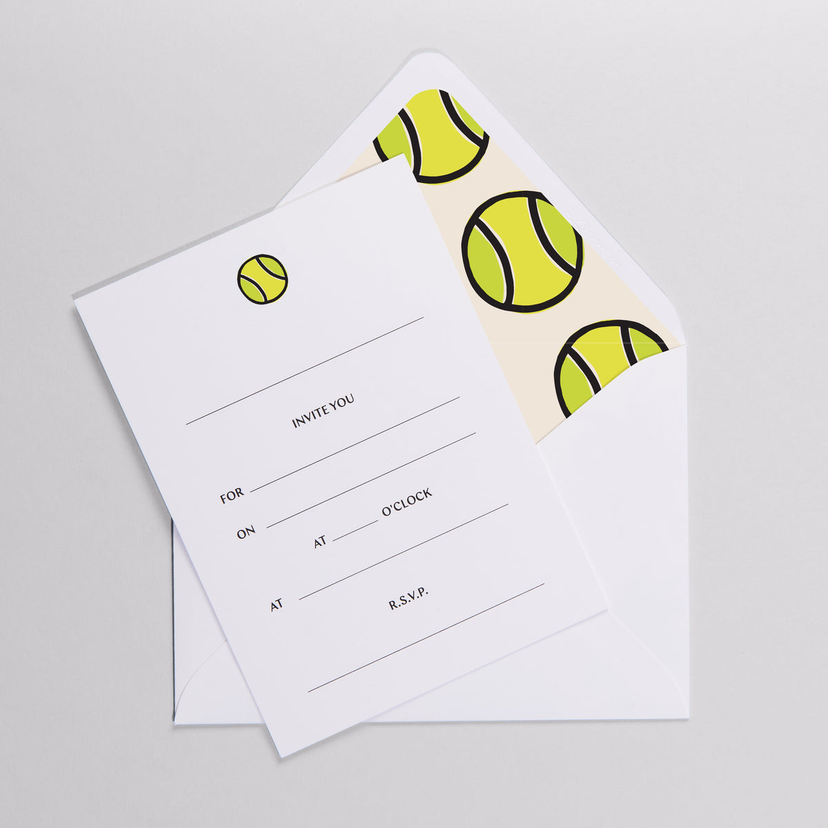 Match Point Invitations, Set of 10