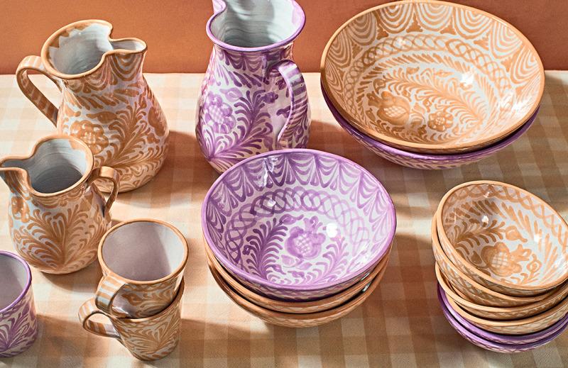 Casa Melocoton Small Pitcher with Hand-painted Designs