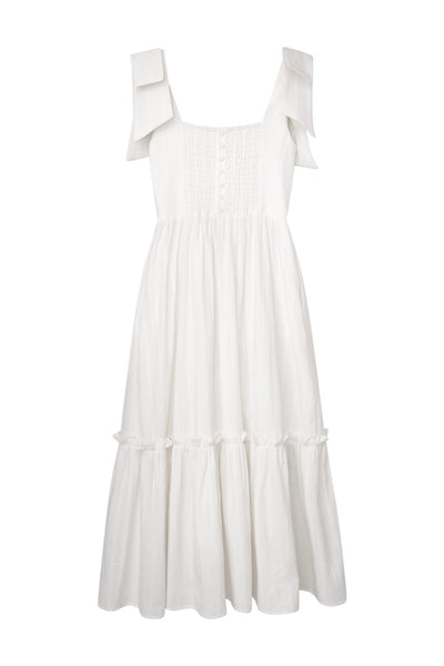 The Elizabeth Dress in White | Over The Moon