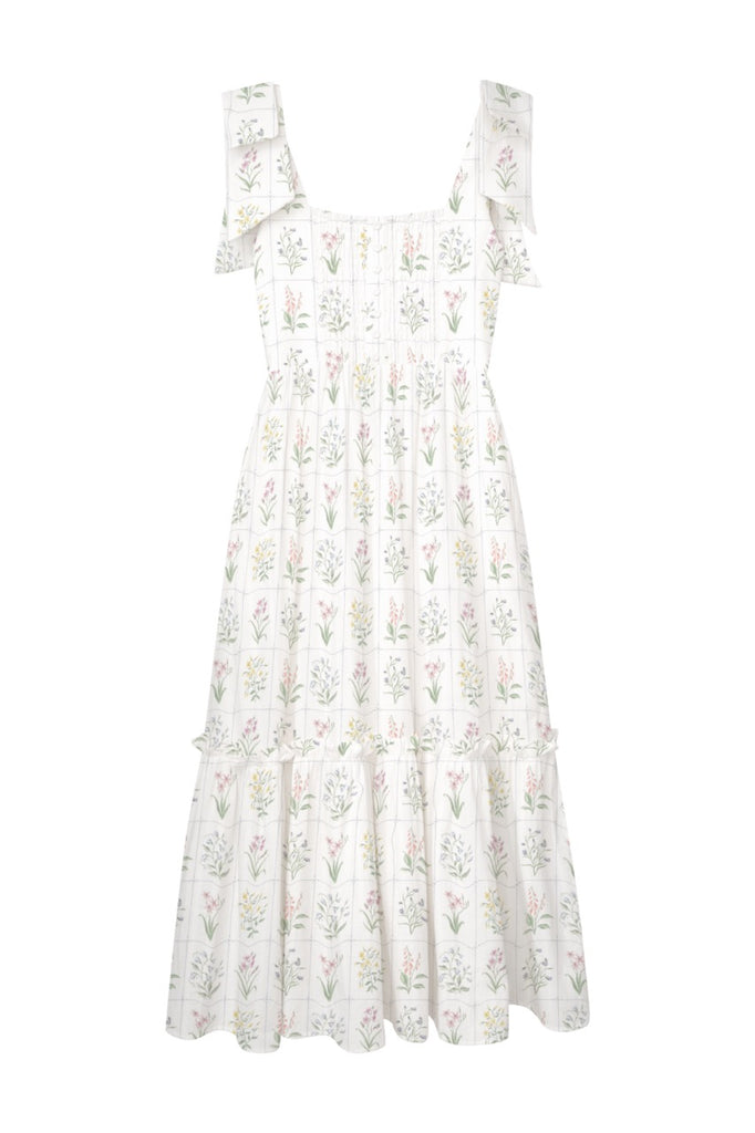 The Elizabeth Dress in Tuscan Garden Floral | Over The Moon